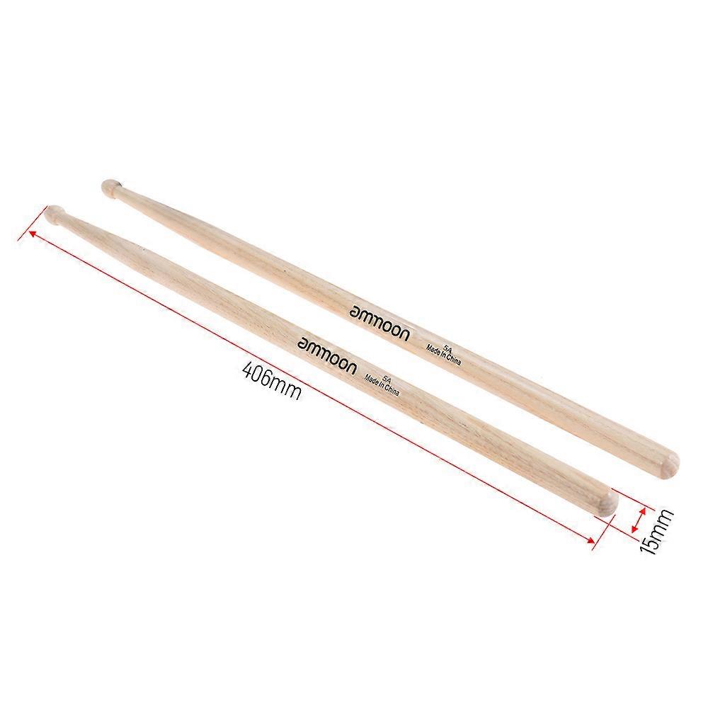12 Pairs 5A/7A Wooden Drumsticks 16"/15.5" Fraxinus Wood Set