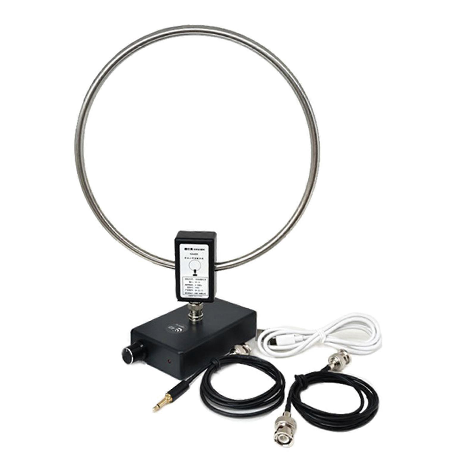 SW2.3-30MHz MW522-1710KHz Active Receive Antenna Loop Antenna Low Noise Medium Short Waves Radio Antenna