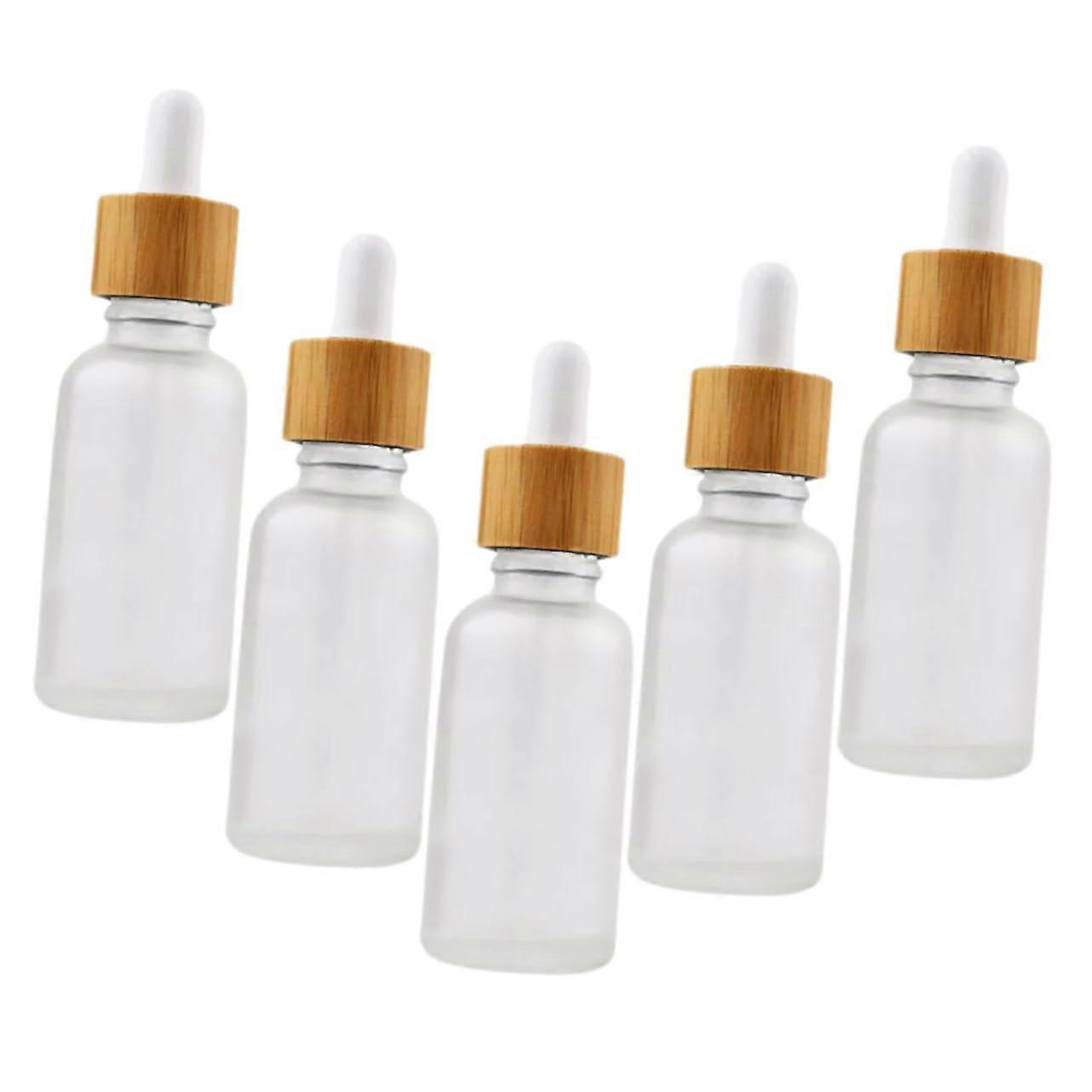 Glass Essential Oil Bottles with Dropper, Reusable 10ml Aromatherapy Travel Containers, Clear Glass, Leak-Proof Design