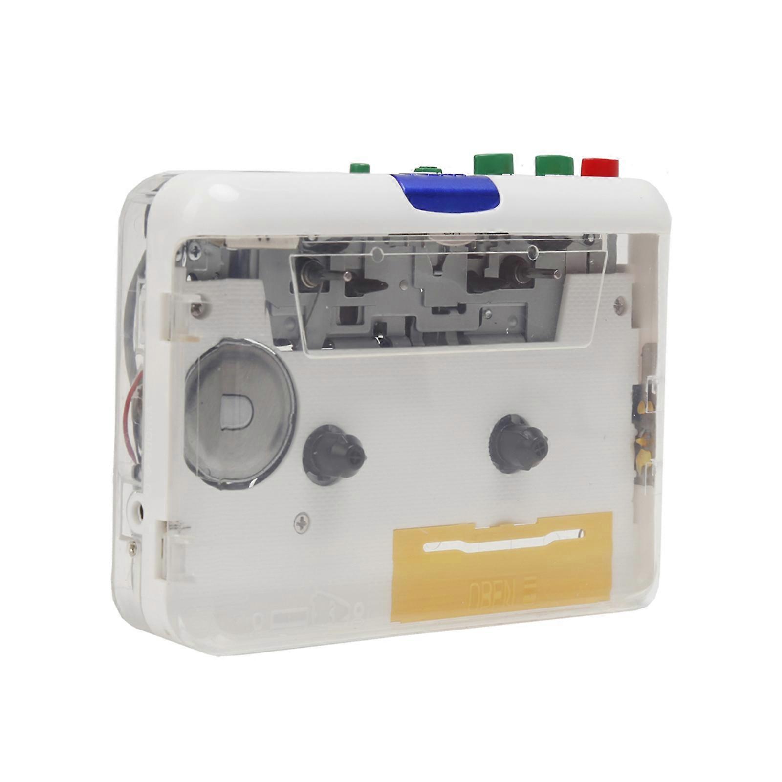 Portable Tape Cassette Players Cassette to MP3 Converters Capture Audio Music Player Tape to PC Computer Laptop transparent