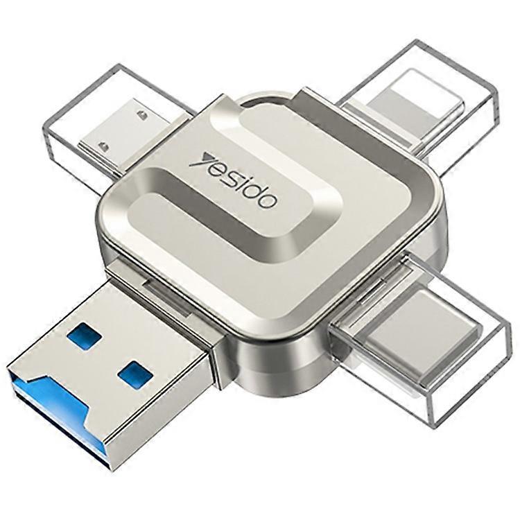 YESIDO GS23 USB 3.0 High Speed Card Reader 4 in 1 TF Card Reader Portable Memory Card Adapter