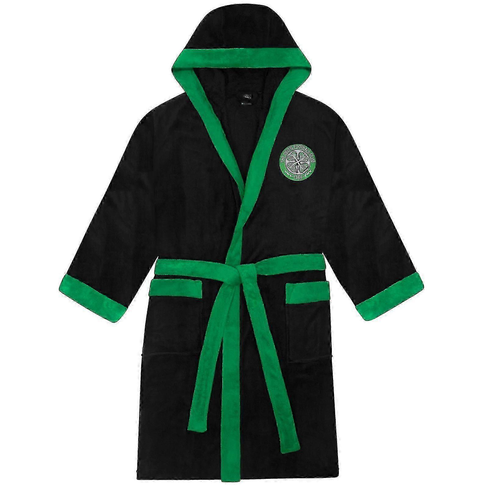 メンズINGガウンローブフード付きフリースサッカー-Calu