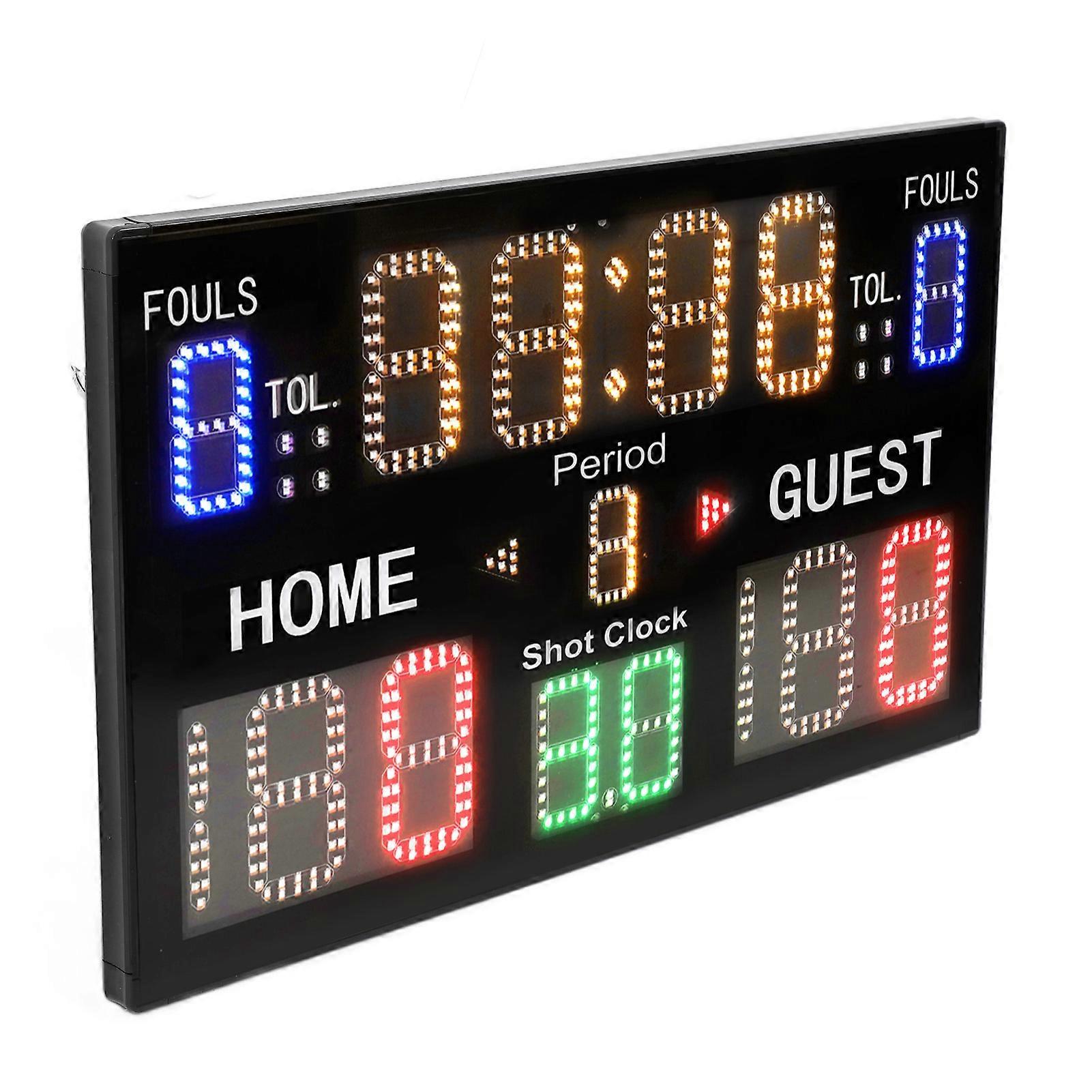 Basketball Scoreboard 15 Digits High Brightness Multifunctional Digital Scoreboard