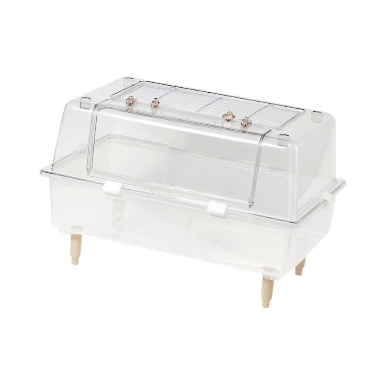 Portable Exercise Small Pet House Suitable for Hamsters, Mice, and Bearded Dragons - Clear Design
