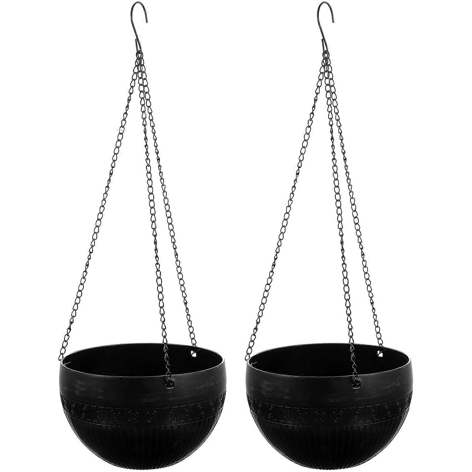 It sounds like you're describing a product listing for **self watering hanging plant pots**. Here's a well structured product description you could