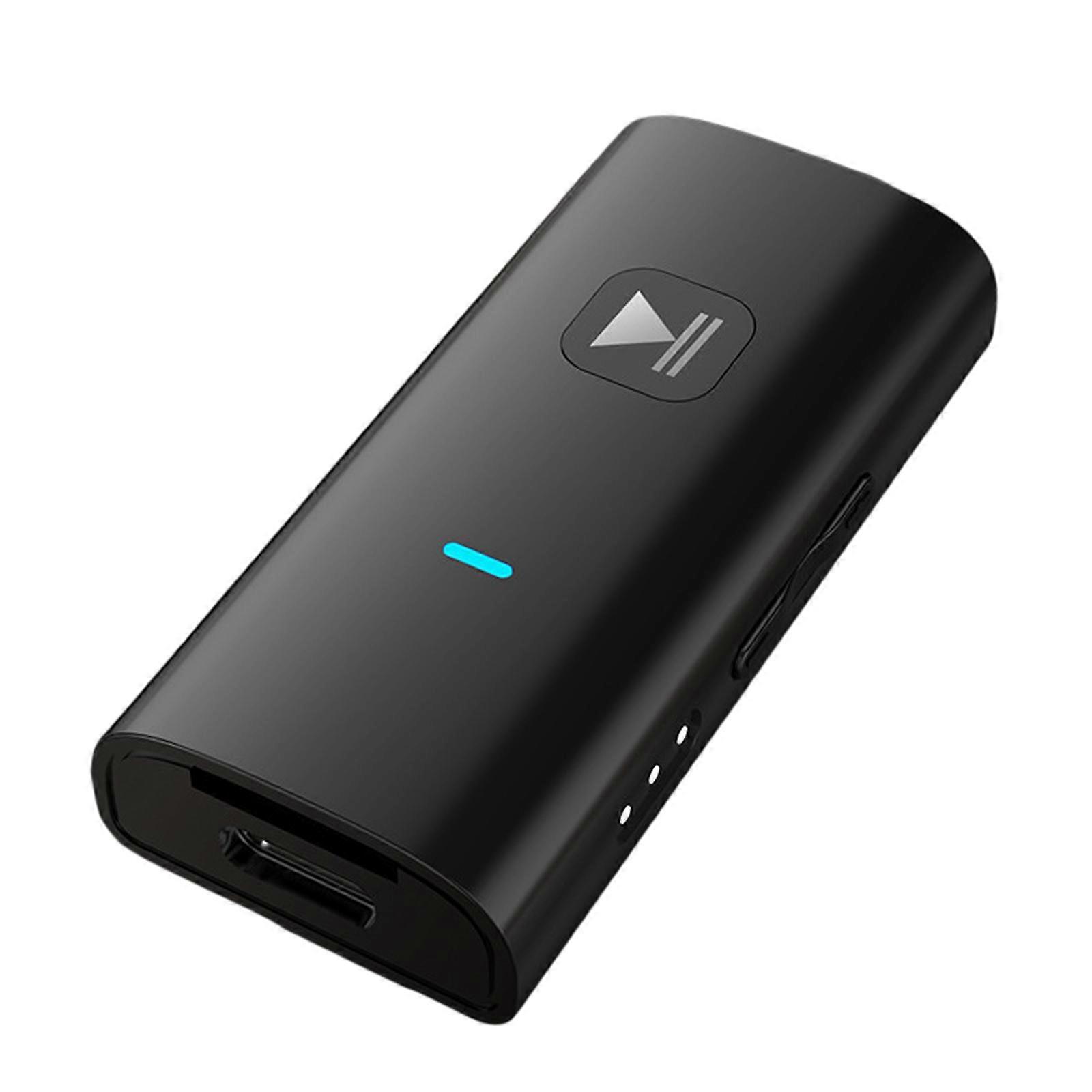 Clip Bluetooth Receiver with Built-in Mic for Car Headphones Noise Reduction