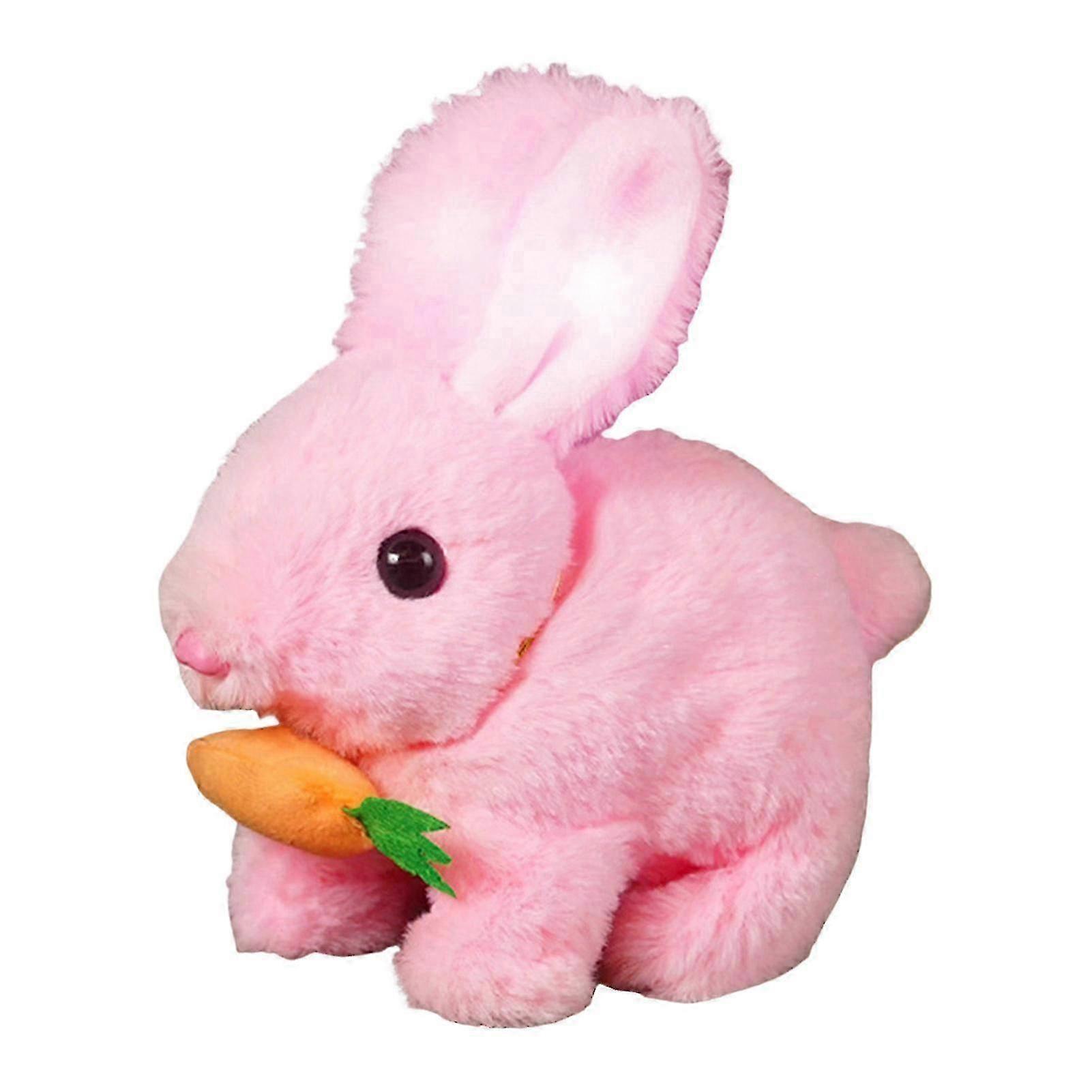 Bunby Realistic Talking Walking Bunny Toy, Easter Interactive Plush Robot Bunny