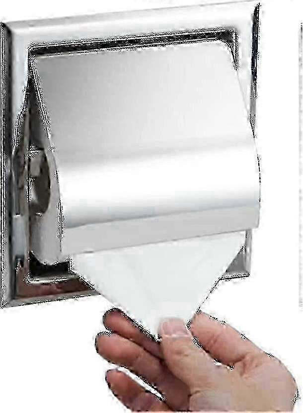 ステンレス鋼埋め込み式トイレットペーパーホルダークローム壁掛け