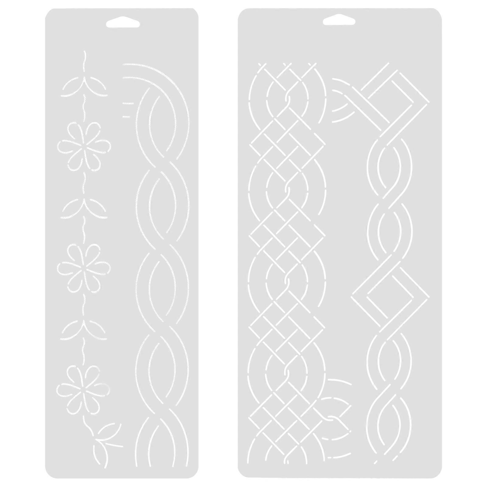 DIY Quilting Templates for Creative Projects, Flexible Plastic Stencils