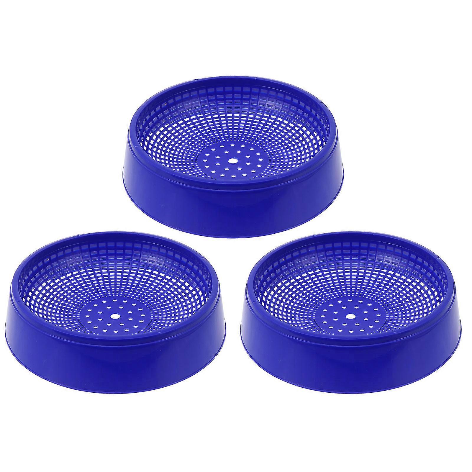 3pcs Lightweight Plastic Nesting Bowls for Birds, Reusable Breathable Egg Laying Basins for Pet and