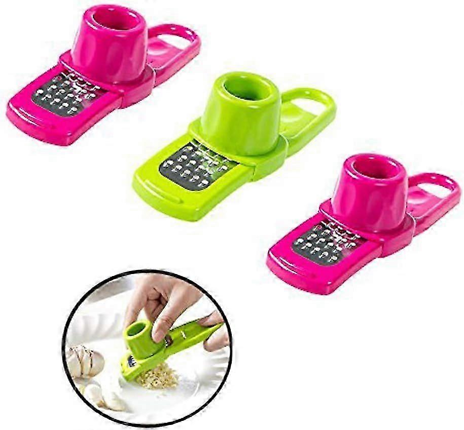 3 Pcs Mini Ginger Garlic Grinding Planer Slicer Multi Functional Cutter Tool