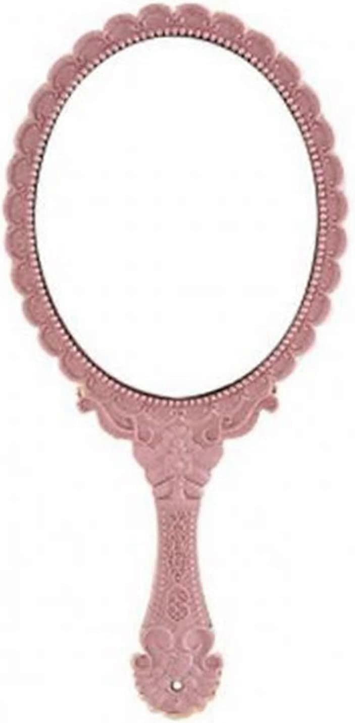 Hand mirror, oldfashioned, portable, comfortable, with handle, retro handle, makeup tools, mirror