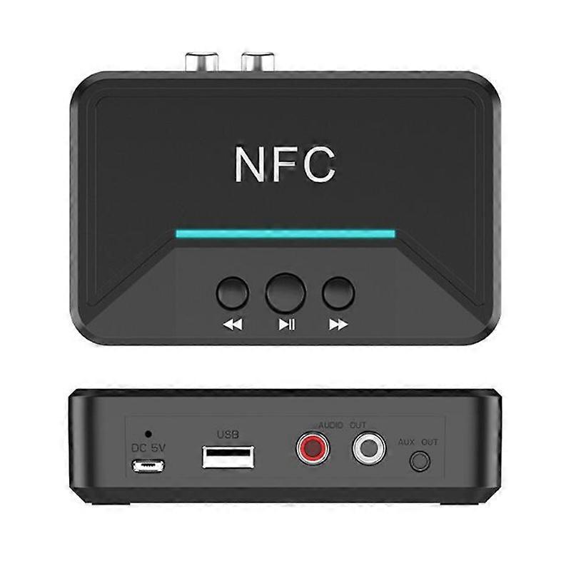 Bluetooth-compatible Receiver 2RCA Output Amplifier Speaker to Wireless Stereo Audio Adapter