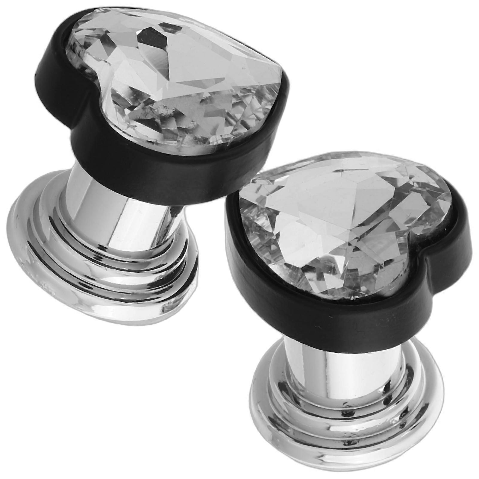 Heart Shaped Toilet Button Pusher Set Cute Tank Push Buttons for Women with Long Nails, Compatible with Various Toilet Tanks, Stylish Bathroom