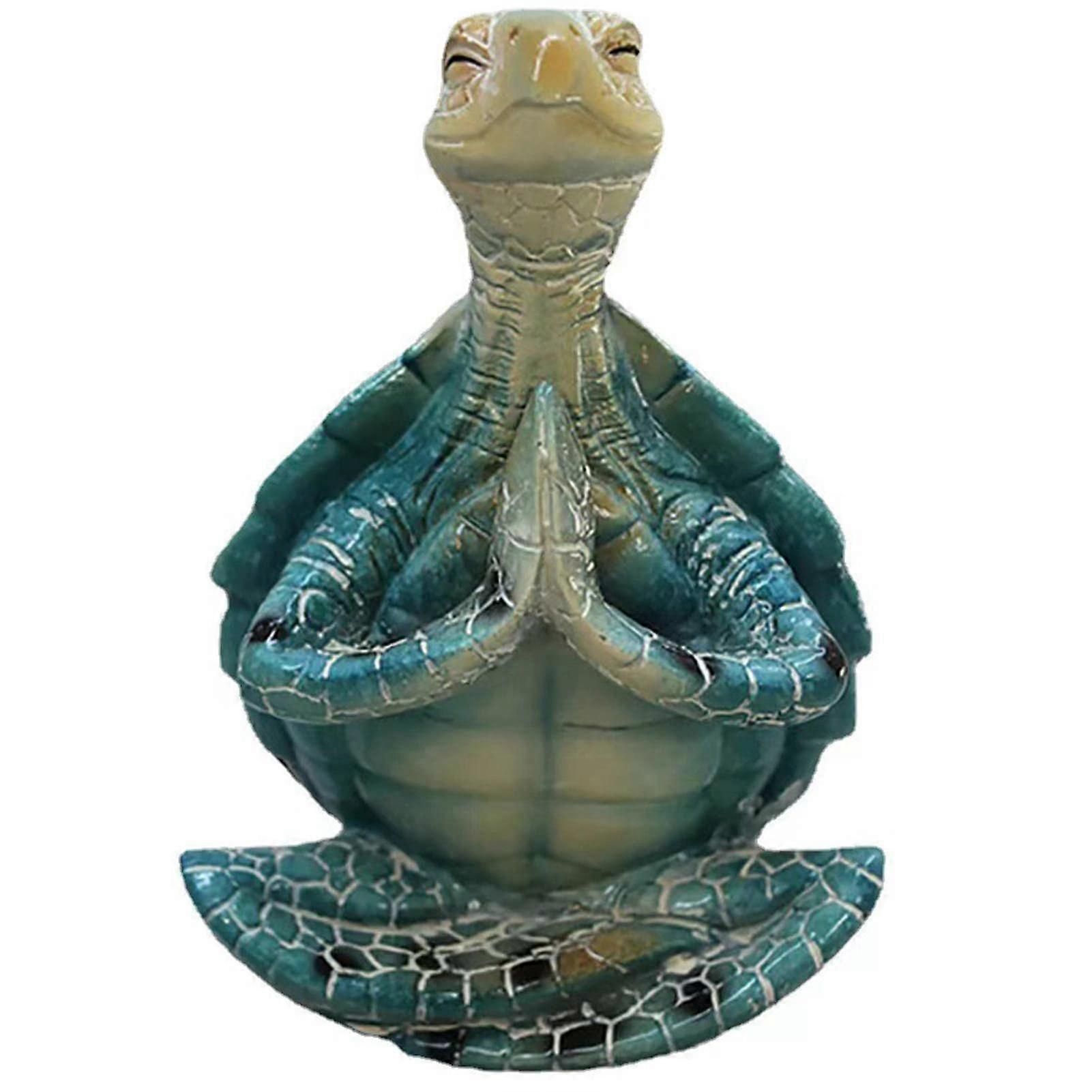 Meditation Sea Turtle Miniature Figure Collection for Yard, Patio