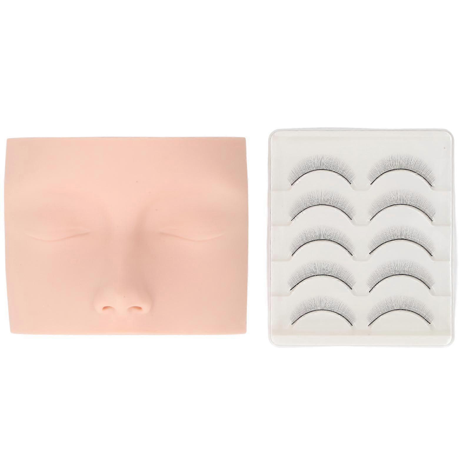 2025 Latest Model Practice Lash Mannequin Head Realistic Soft Touch Eyelash Ex...