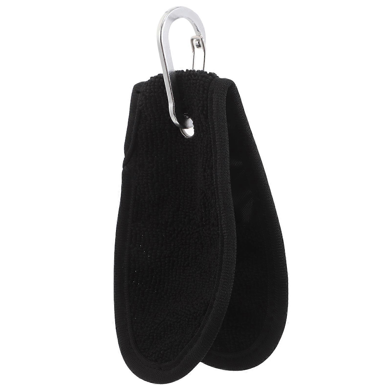 Golf Ball Cleaning Towel with Waist Clip – Dual Sided Design for Quick Access and Convenient, On the Go Cleaning – Essential Golf Accessory for