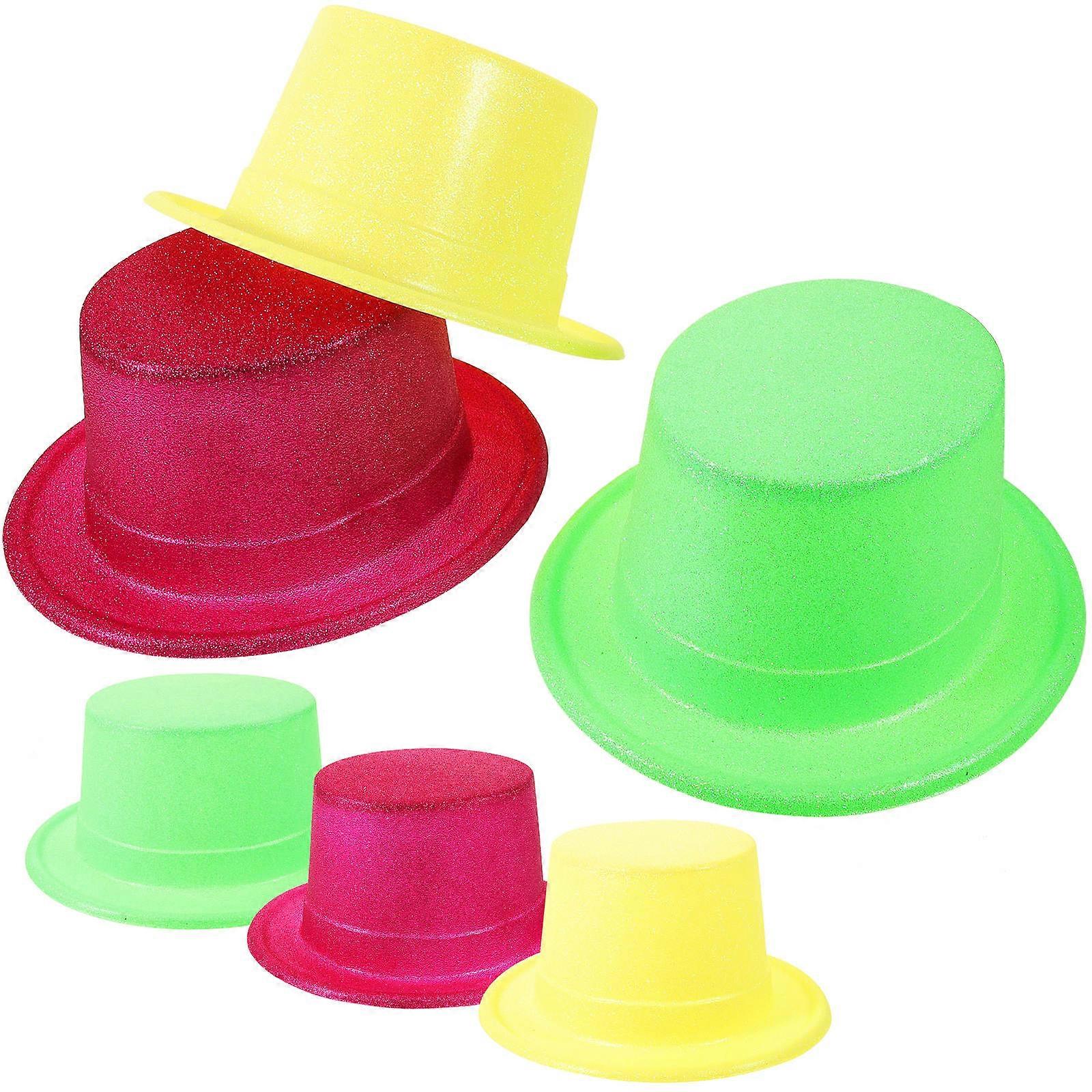 Paper Hats Dress Up Hats Photo Props Party Favors Assorted Color 6Pcs