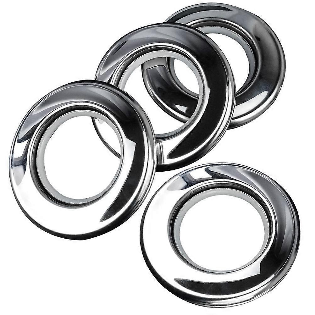 Metal Curtain Ring Grommets for Homeowners Easy to Install 7.6x7.6cm Silver 4Set