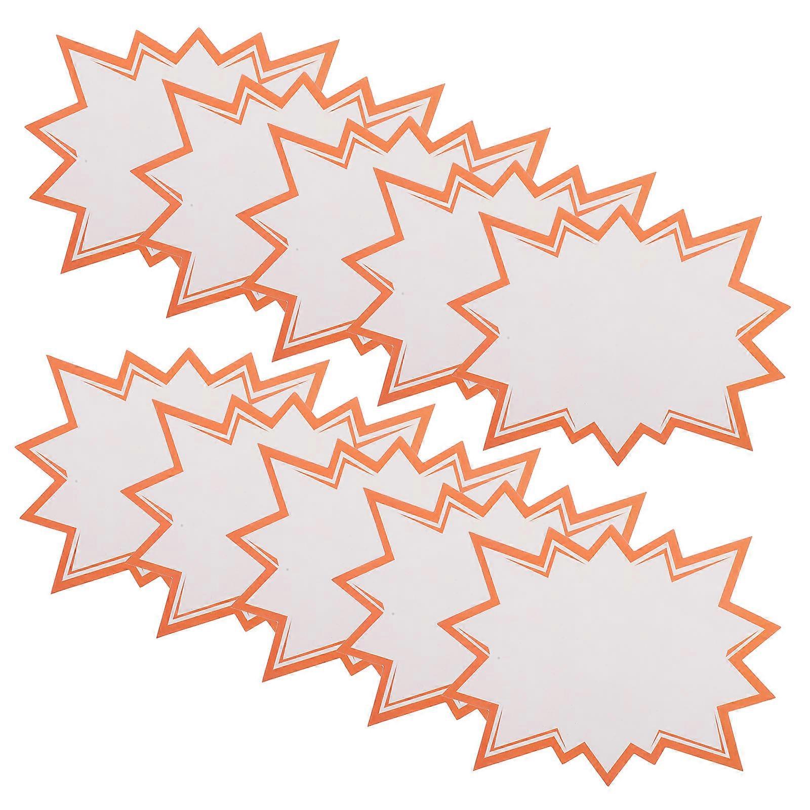 Star Burst Signs Paper Price Labels Pricemarker Labels Simple Design 100Pcs