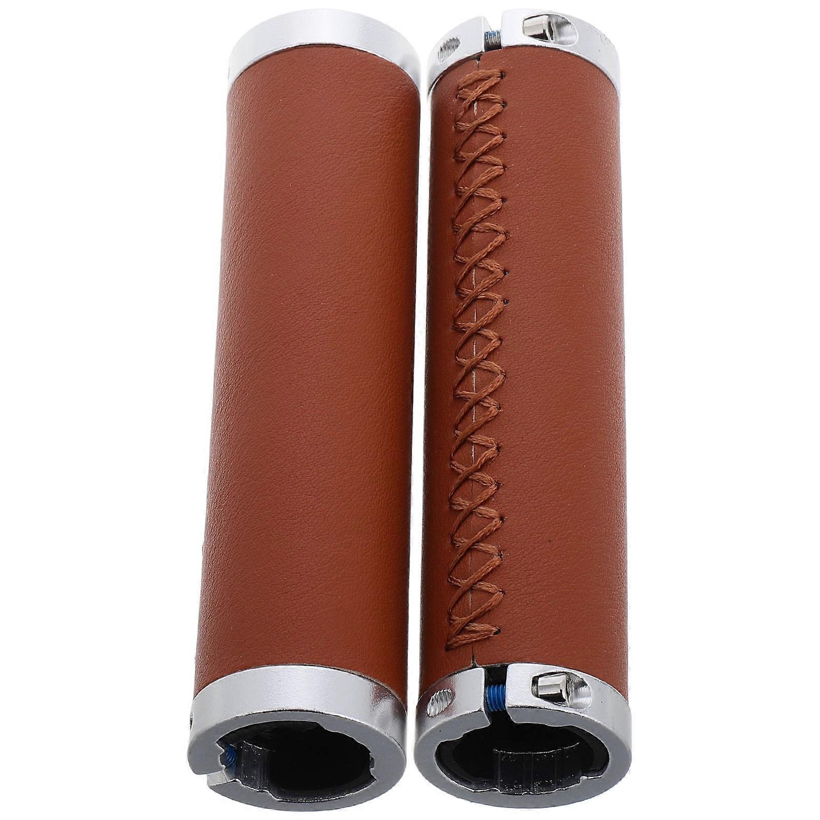 Bicycle Handlebar Grips Anti-Slip Comfortable Grip Pu For City Commuting 13.50X3.00X3.00CM 1 Pair