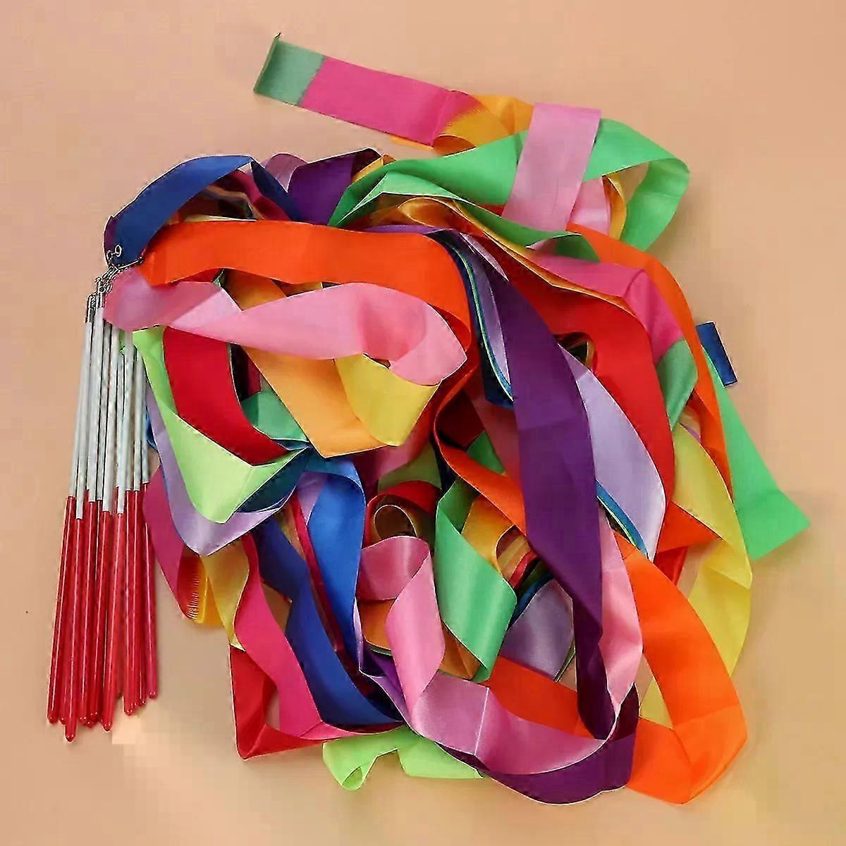 14 Pcs Dancing Silk Ribbon Clothing Rhythmic Kids Streamers Gymnastics Dance Child