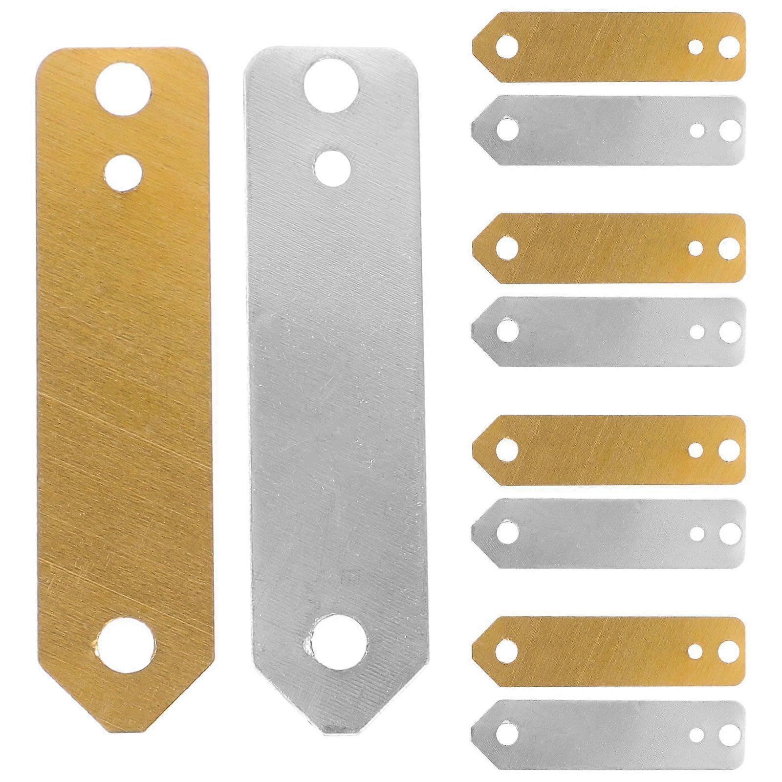 10 pz Foglio di anodo di zinco di rame Elettrodo Striscia di batteria di frutta Esperimento Foglio di zinco di rame