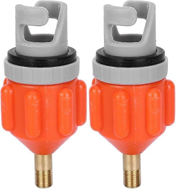 1-pack inflatable boat air valve, suitable for stand-up paddle board kayak surfing pump, orange