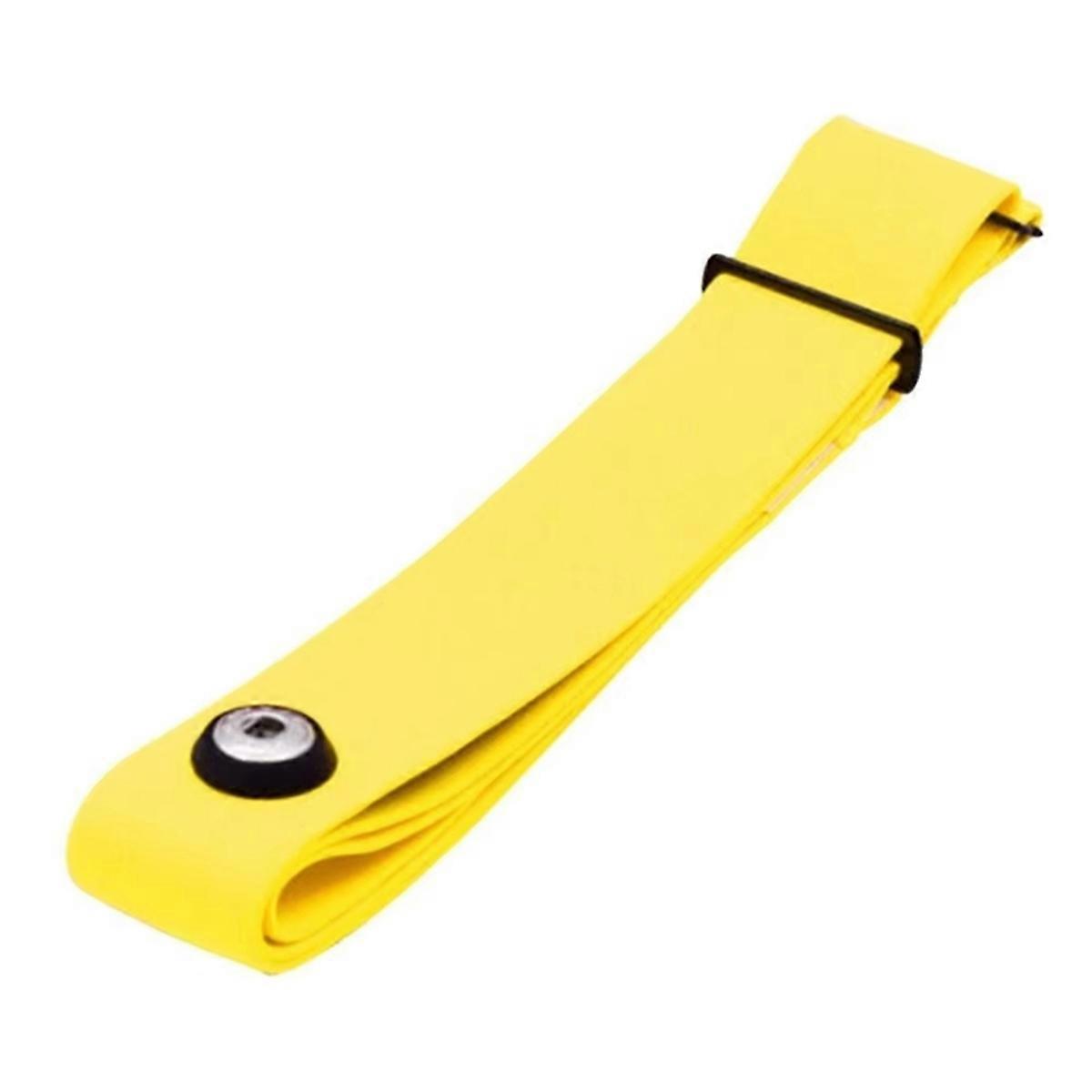 Bluetooth Heart Rate Monitor Chest Strap Comfortable and Accurate Heart Rate Tracking for Training and Exercise Yellow