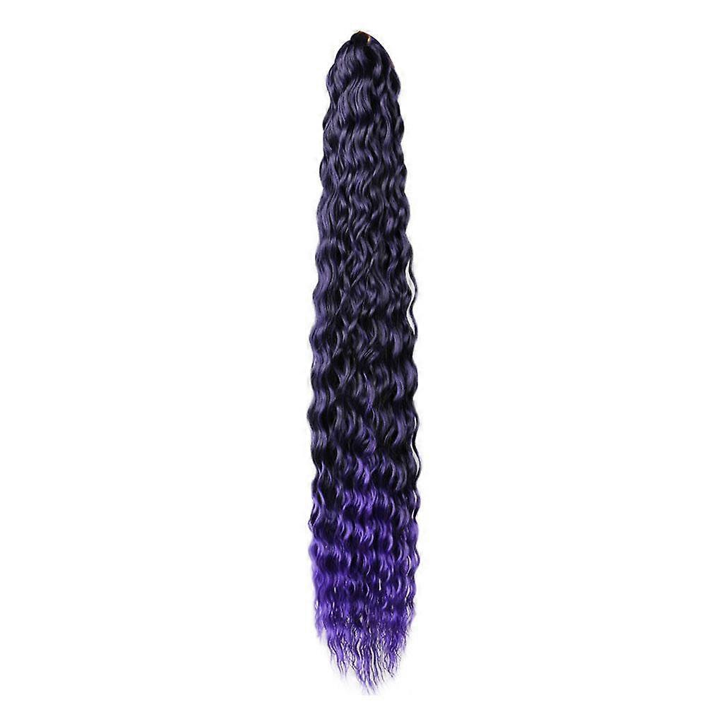 Cabelo sintético trançado com torções profundas, 76 cm (30 polegadas), resistente ao calor, para tranças DIY com ondas profundas, cachos longos, volumosos e naturais, 8 cores.