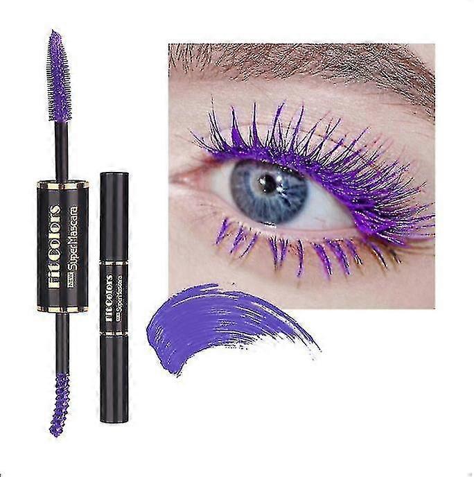 Double-ended Color Mascara - Waterproof Thick Curling Long-lasting Anti-sweat
