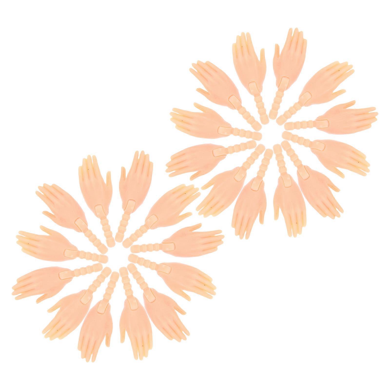 Realistic Doll Hand Accessories   10 Pairs Jointed Movable Replacement Hands for DIY Doll Making   Soft Material for Enhanced Realism for Enthusiasts