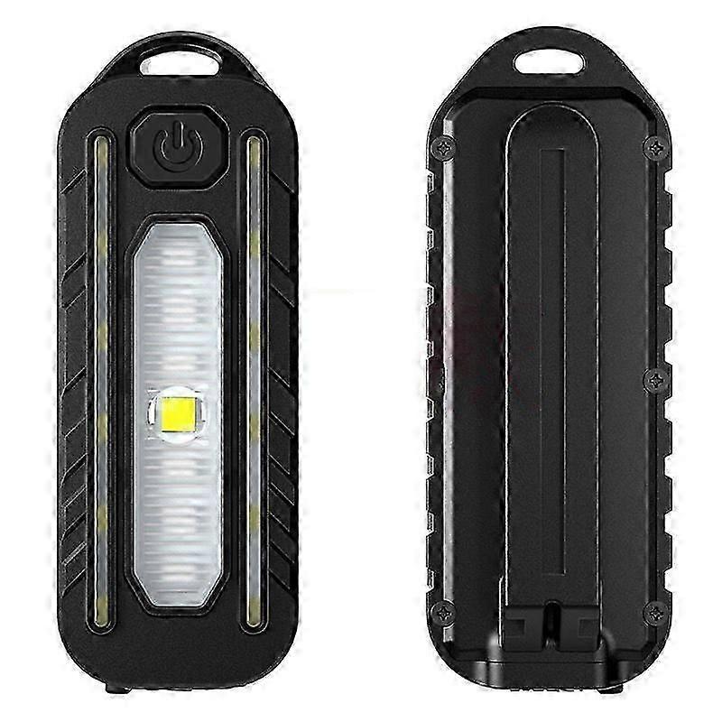 C- type Rechargeable Tail Lamp Led Portable Flashlight Waterproof Emergency Flashlamp Cycling Running Riding Hiking