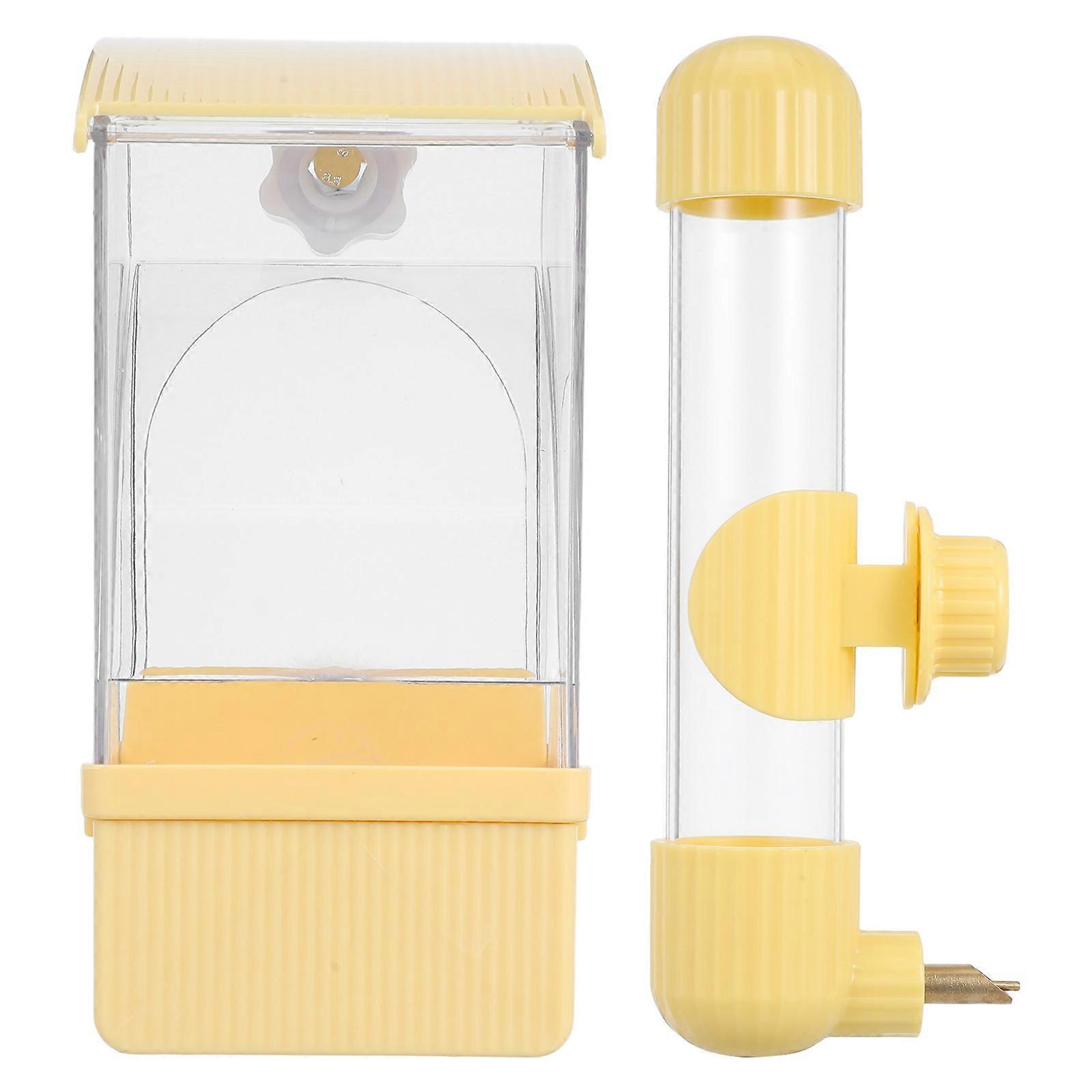 Automatic Bird Feeder Set with Integrated Water Dispenser for Parrots, Parakeets, and Budgies – Durable & Easy to Clean
