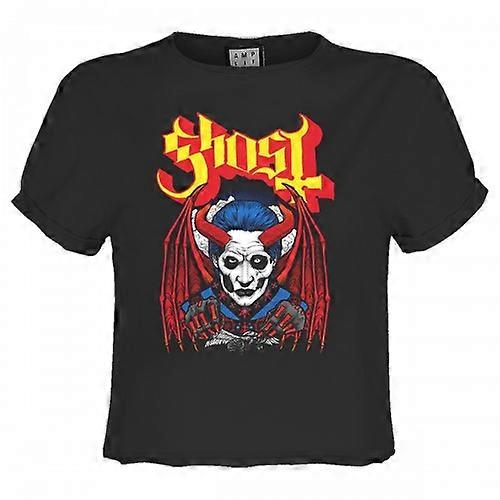 Amplified Womens/Ladies Demonic Ghost Crop Top
