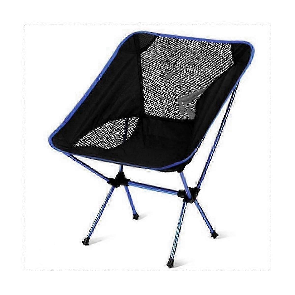 Outdoor Ultralight Portable Fishing Chair Beach Chair Moon Chair in Royal Blue