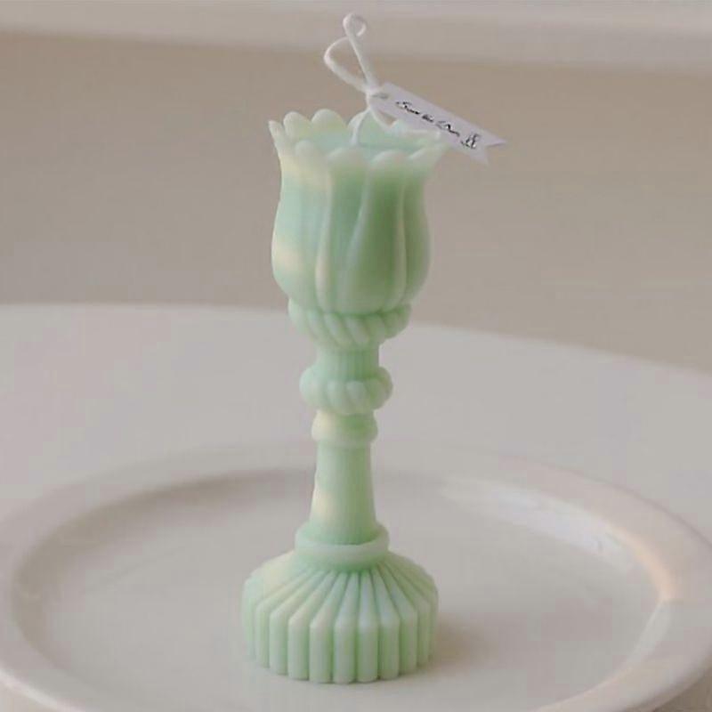 2025 Latest Model  Scented Candle Tulip Shape Exquisite Romantic Aromatherapy