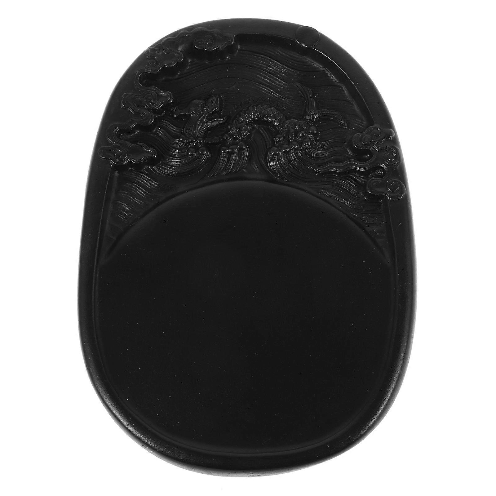 Calligraphy Inkslab Chinese Traditional Ink For Calligraphy Practice Table Decor Smooth and Round Edges 1Pack