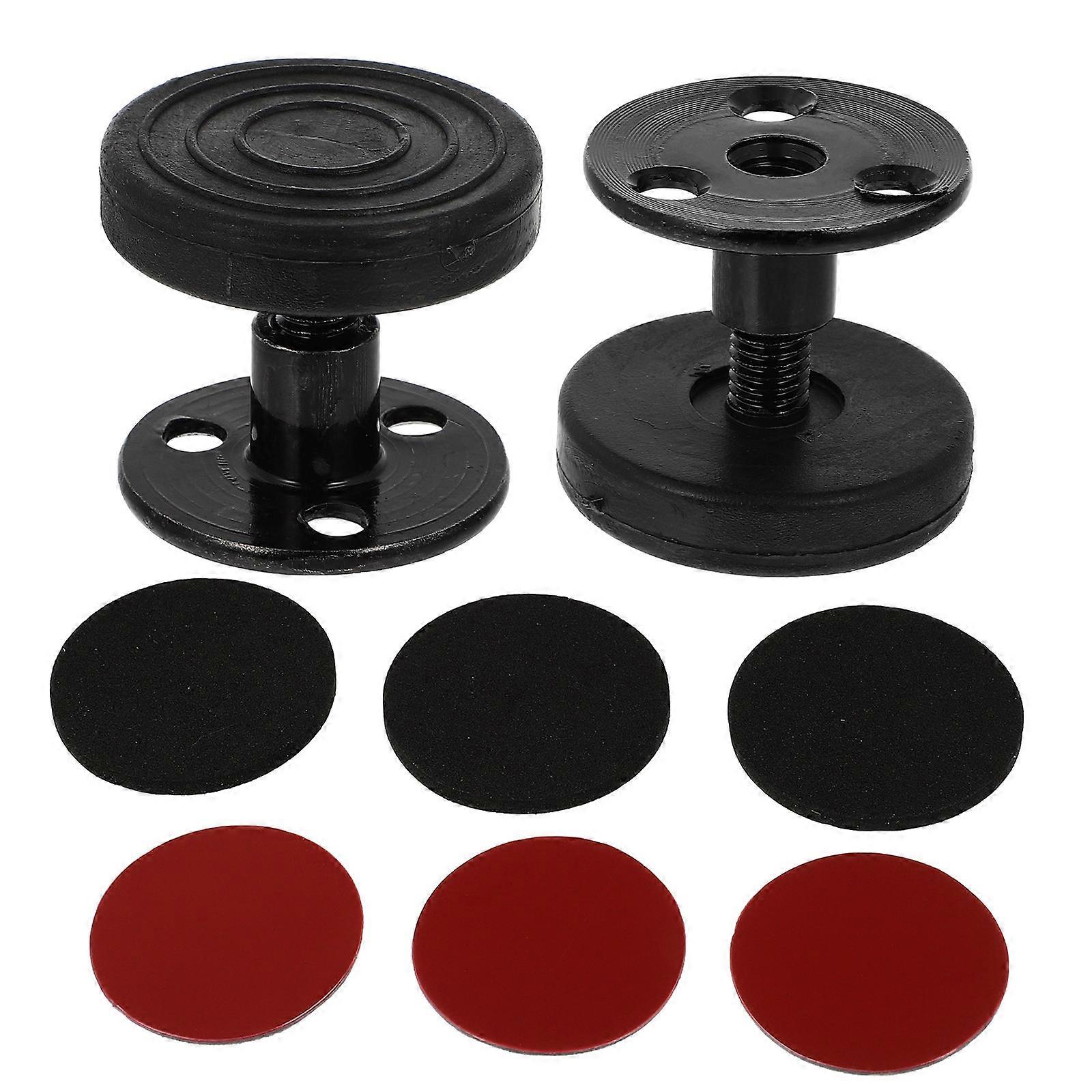 2pcs Adjustable Threaded Bed Stopper Bed Frame Stabilizer Shake Headboard Fixer for Wall Protection Noise Reduction Home Use