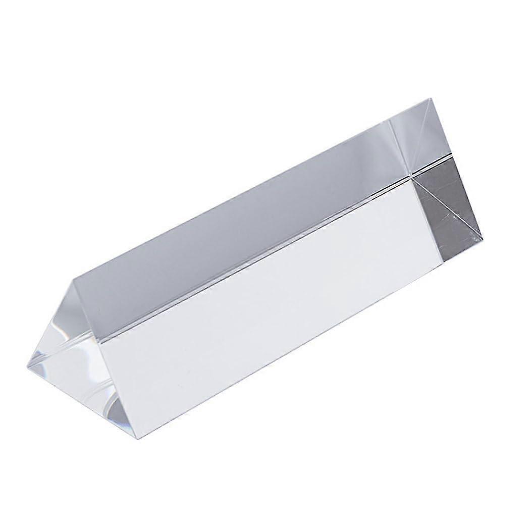 Triangular Prism Optical Crystal Prism Refractor Glass Rainbow Manufacturer for Science Teaching Spectrum Physics Photography Decoration, Light Prism