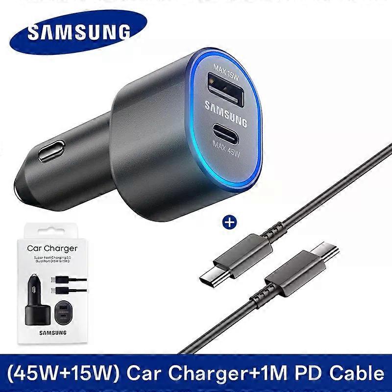 Stand 60W Samsung USB Type C Car Charger PD Super Charging Galaxy S25 S24 S23 S22 Ultra 45W 15W Charger Samsung Z Fold 5 4 Flip in Car