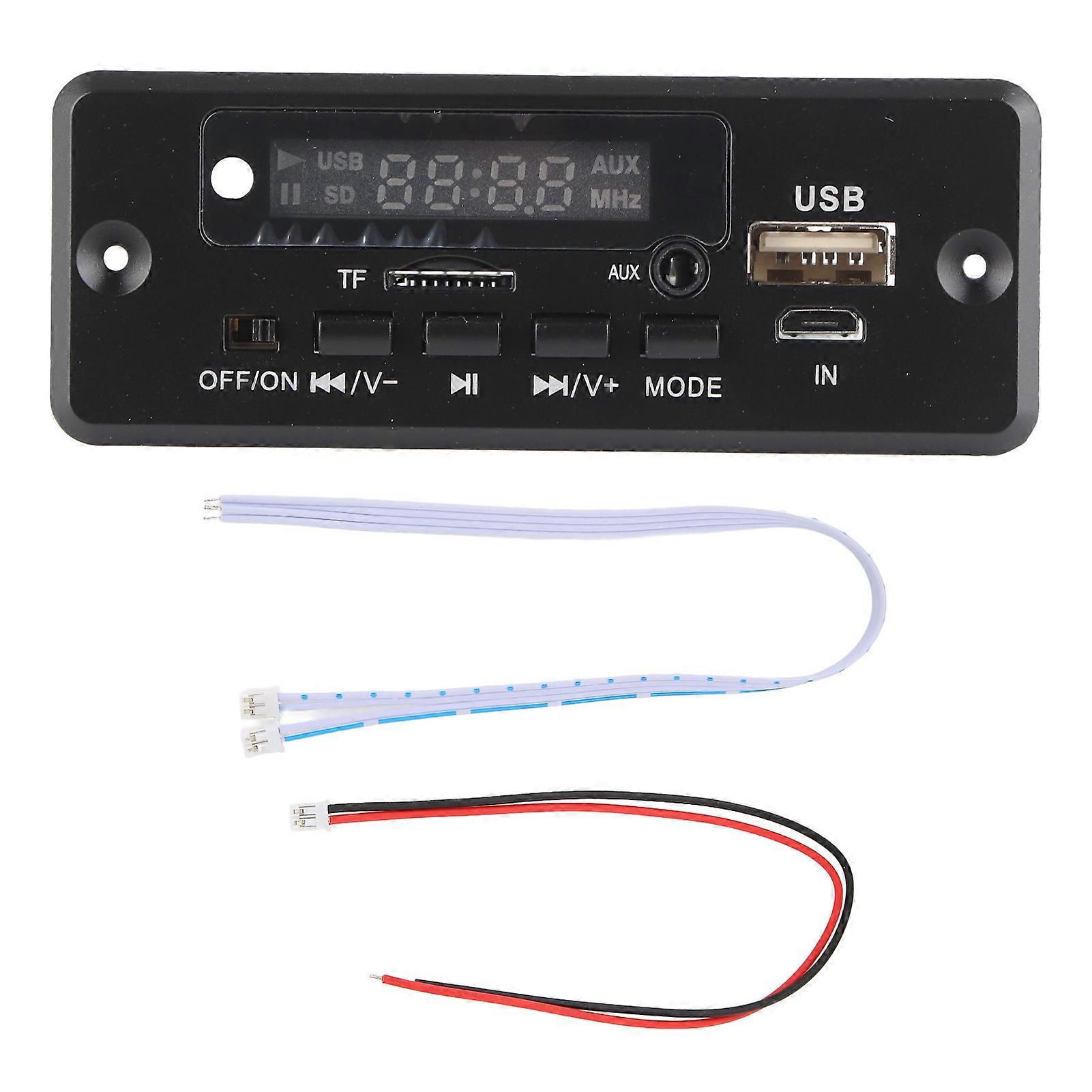 Decode Board 12V 02EA MP3 Decode Board with AUX in USB Port Support Memory Card and U Disk