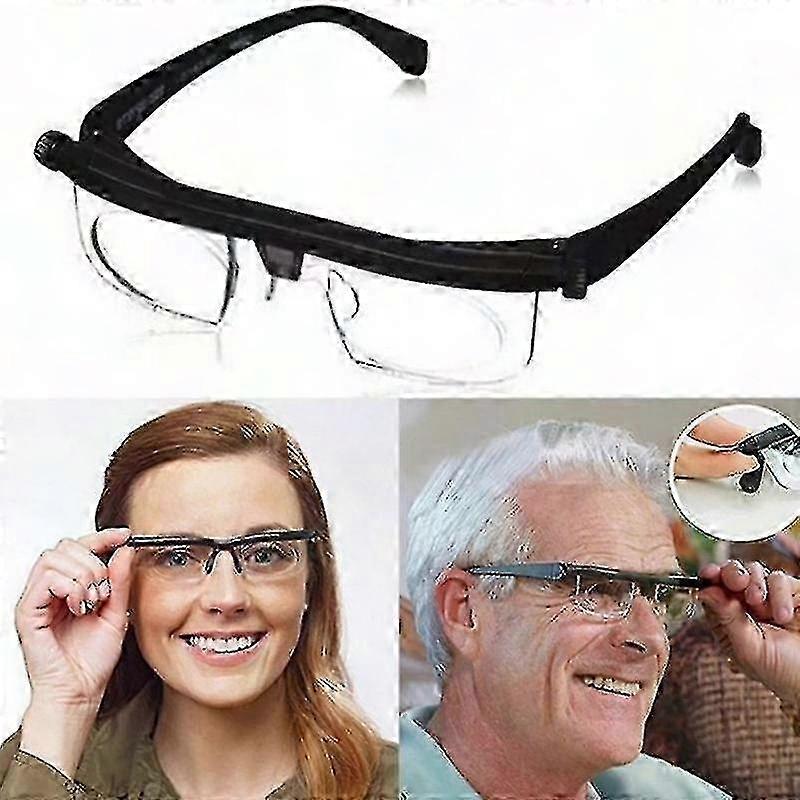 Zoomable Eyewear for Near and Far Vision with Adjustable Focus