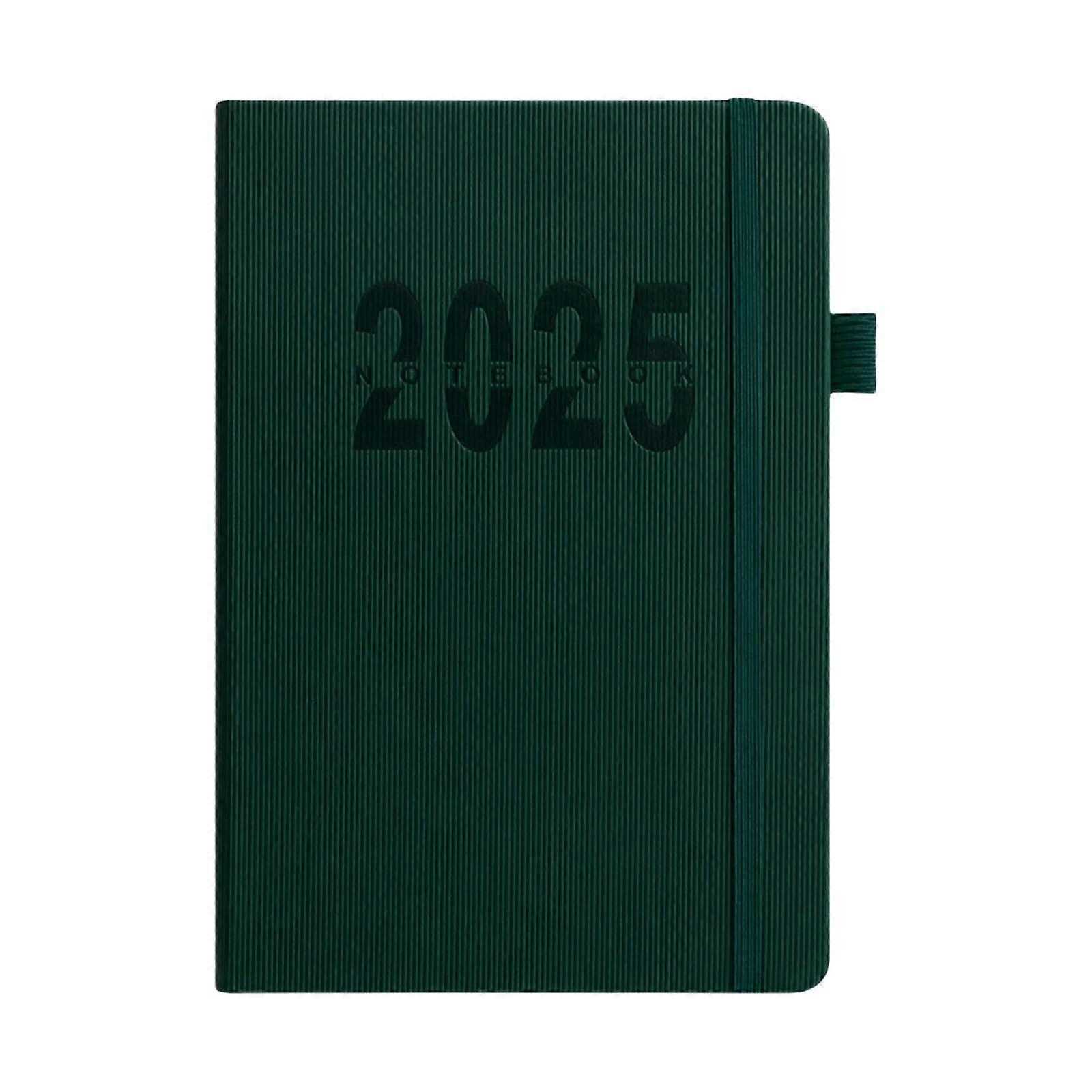 Tagesplaner 2025 Hardcover Academic Planner, Year-Round Organizer, 400 Pages with Vertical Colorful Monthly Layout