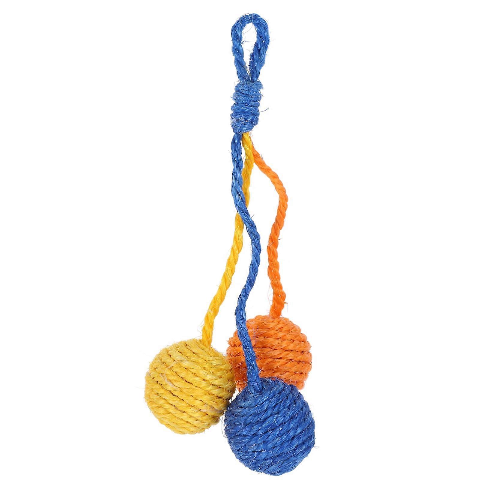 Sisal Cat Scratching Ball - Interactive Scratching Toy for House Cats, Robust Design, Ideal for Claw Care