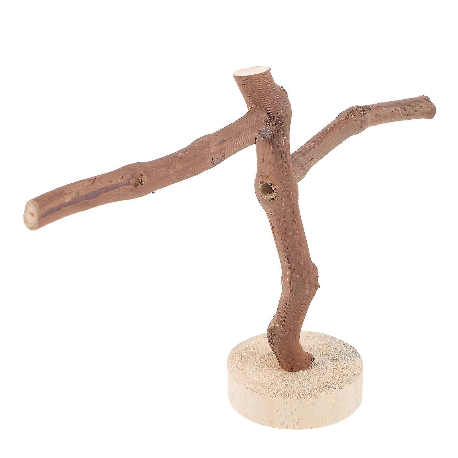 The **Natural Grape Vine Bird Stand with Branches Parrot Perch** is a great addition to any indoor cage setup for small to medium birds like