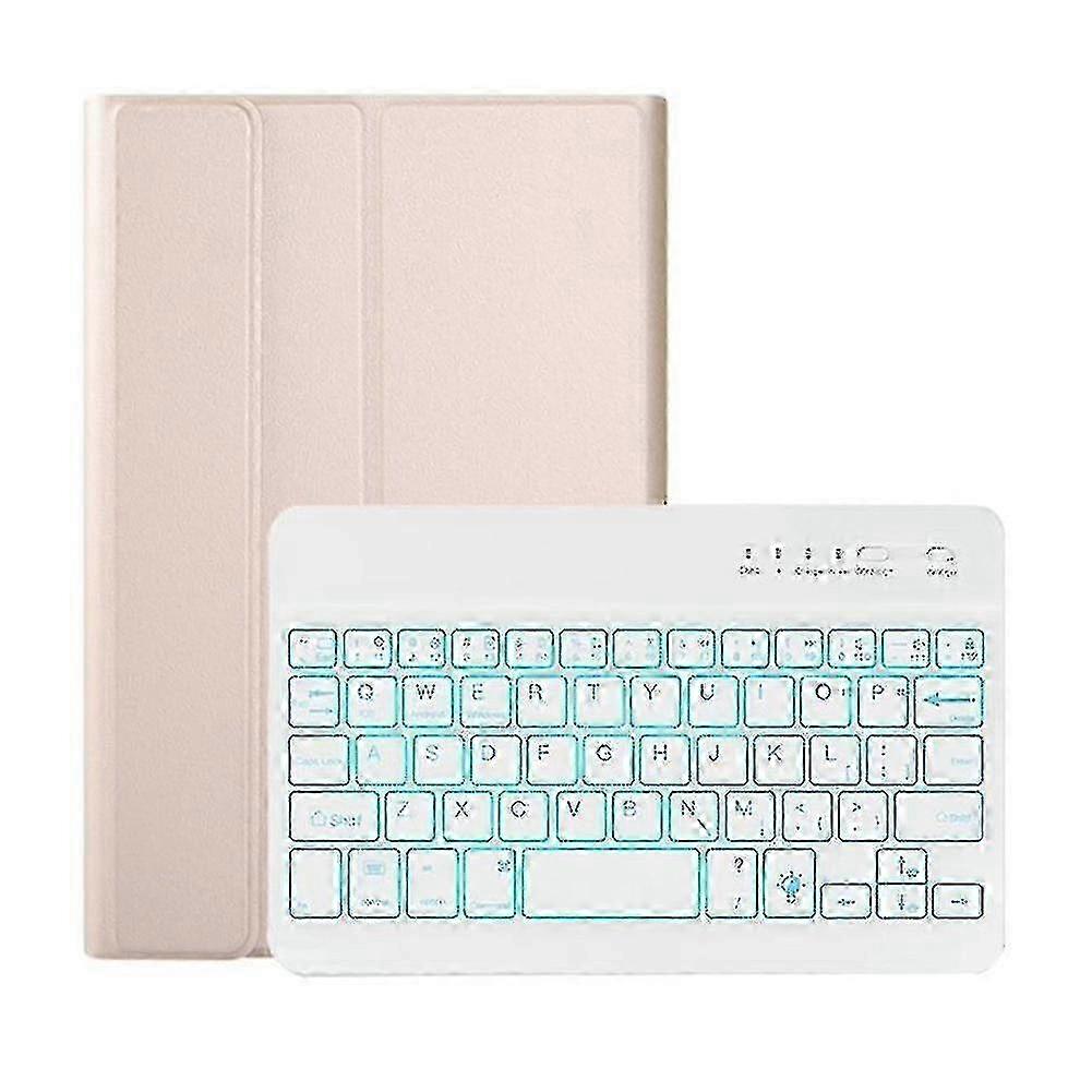 Bluetooth Luminous Keyboard for Galaxy Tab A7 Lite 8.7", Gold