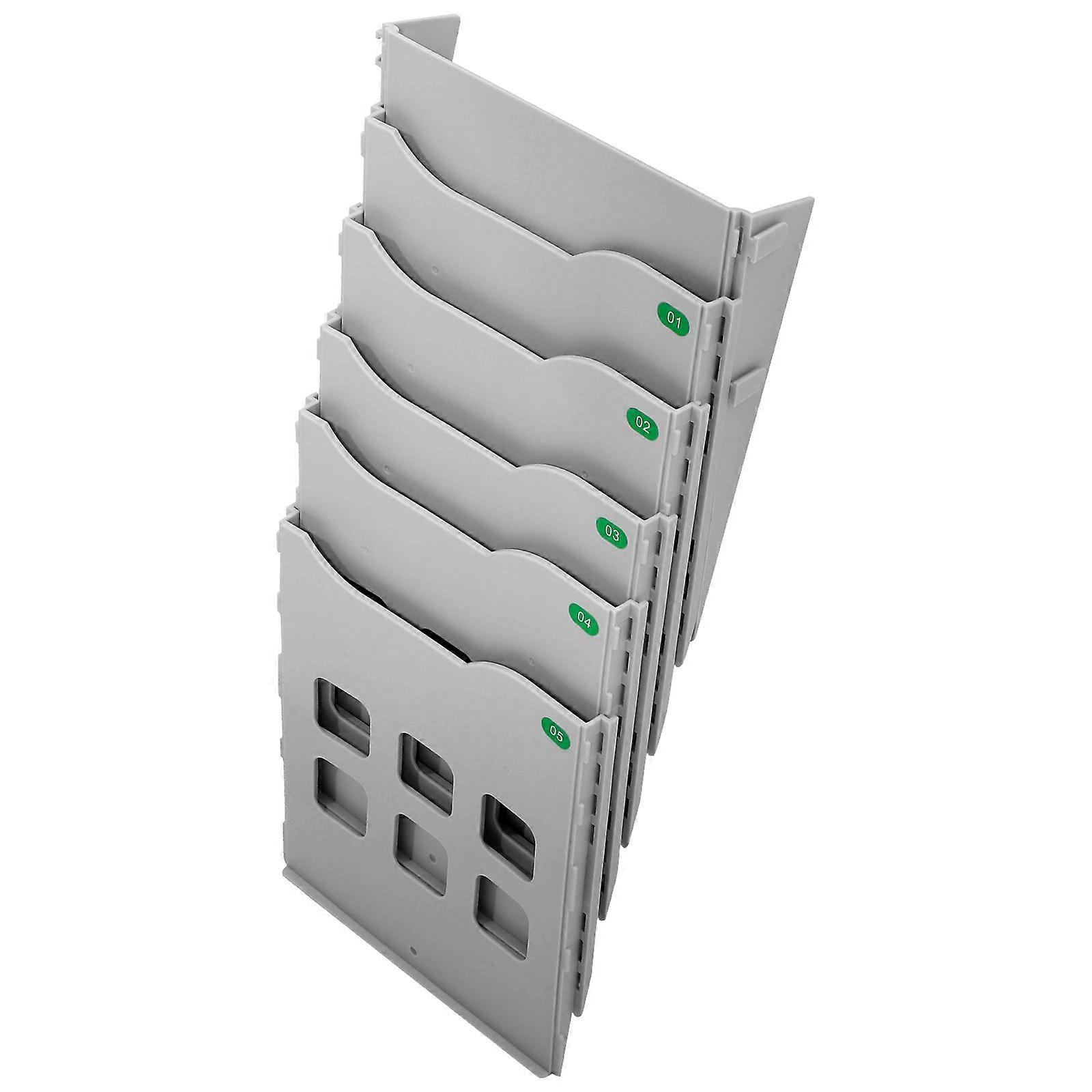 Document Holder Desktop Paper Holder Office Desk Storage Rack Silver 62 00X25 00X6 50Cm File Storage 1Pack