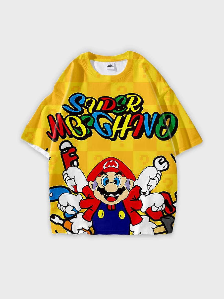 T-shirt round neck Pattern loose short sleeve JW1518