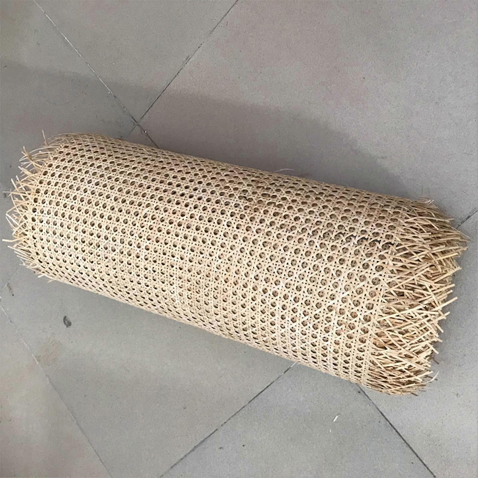 Woven Rattan Mesh Fabric, Natural Material, 1/2/3/5/10/15 M Long, Ideal for Furniture Upholstery and DIY Projects, 35*100 cm